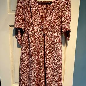 Spring Summer button front dress